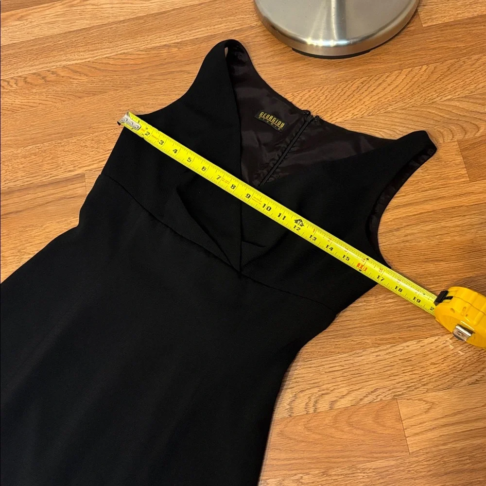 Vintage 1990’s Georgiou sleeveless black trumpet mermaid maxi dress. Size S. - Picture 15 of 17